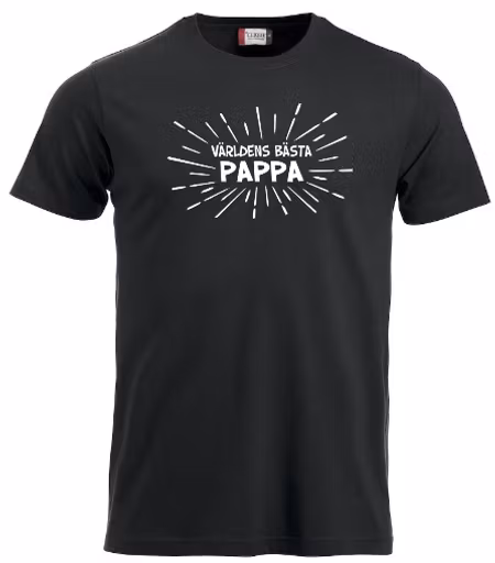 T-shirt "VÄRLDENS BÄSTA PAPPA - STRÅLAR"