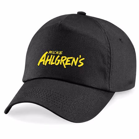 Svart Junior Keps "Micke Ahlgrens"