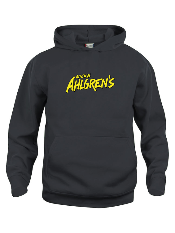 Svart Junior Hoodtröja Basic "Micke Ahlgrens"