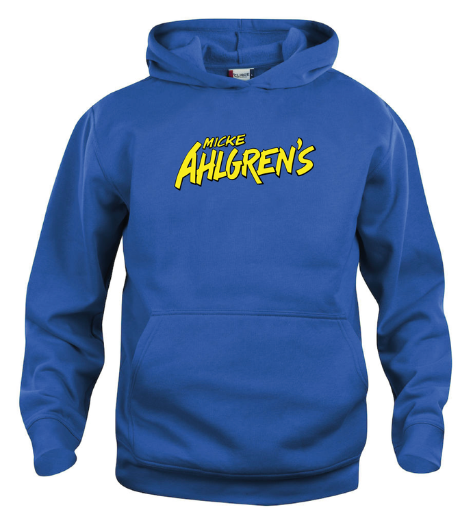 Blå Junior Hoodtröja Basic "Micke Ahlgrens"