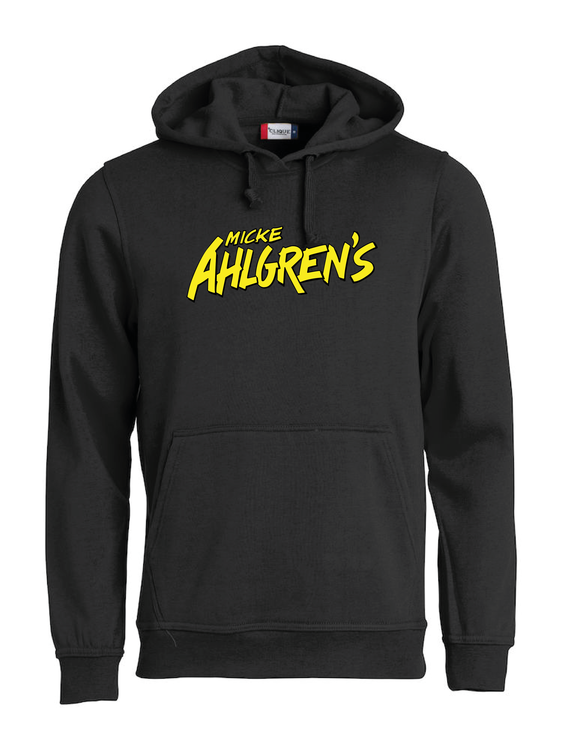 Svart HOODTRÖJA "Micke Ahlgrens" fram