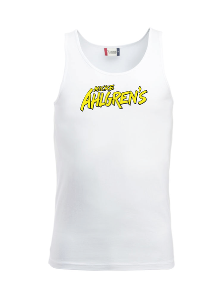 Vit Tank Top "Micke Ahlgrens"