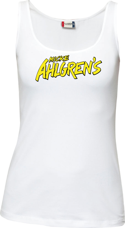 Vit Dam Tank Top "Micke Ahlgrens"