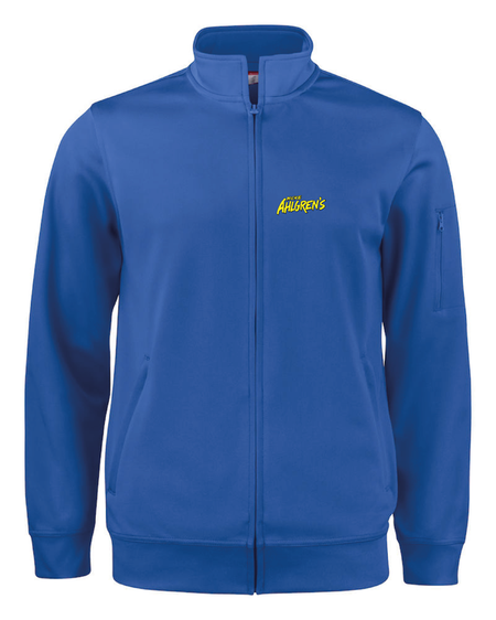 Blå Cardigan Active "Micke Ahlgrens" fram & rygg