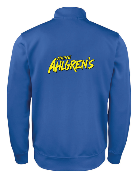 Blå Cardigan Active "Micke Ahlgrens" fram & rygg