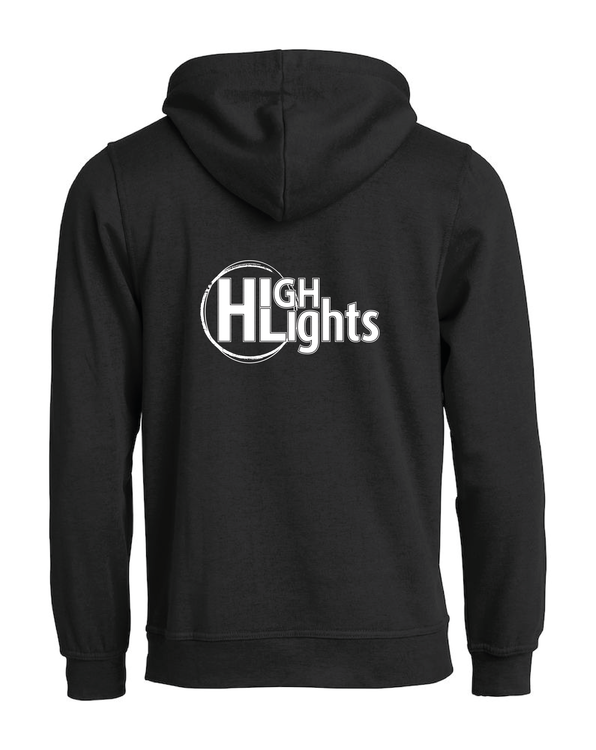 Svart HOODTRÖJA "HIGHLIGHTS" rygg
