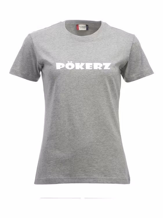 Grå Dam T-shirt "PÖKERZ"