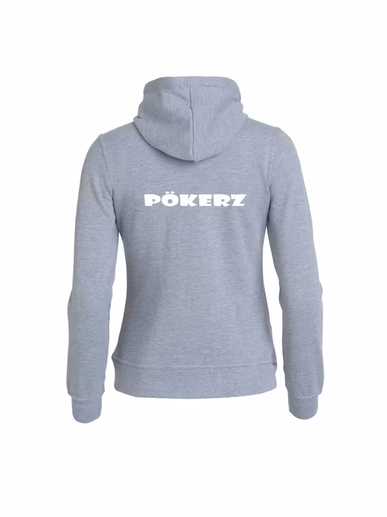 Grå Dam HOODJACKA "PÖKERZ" rygg