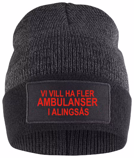 Reflexmössa "Fler AMBULANSER i Alingsås"
