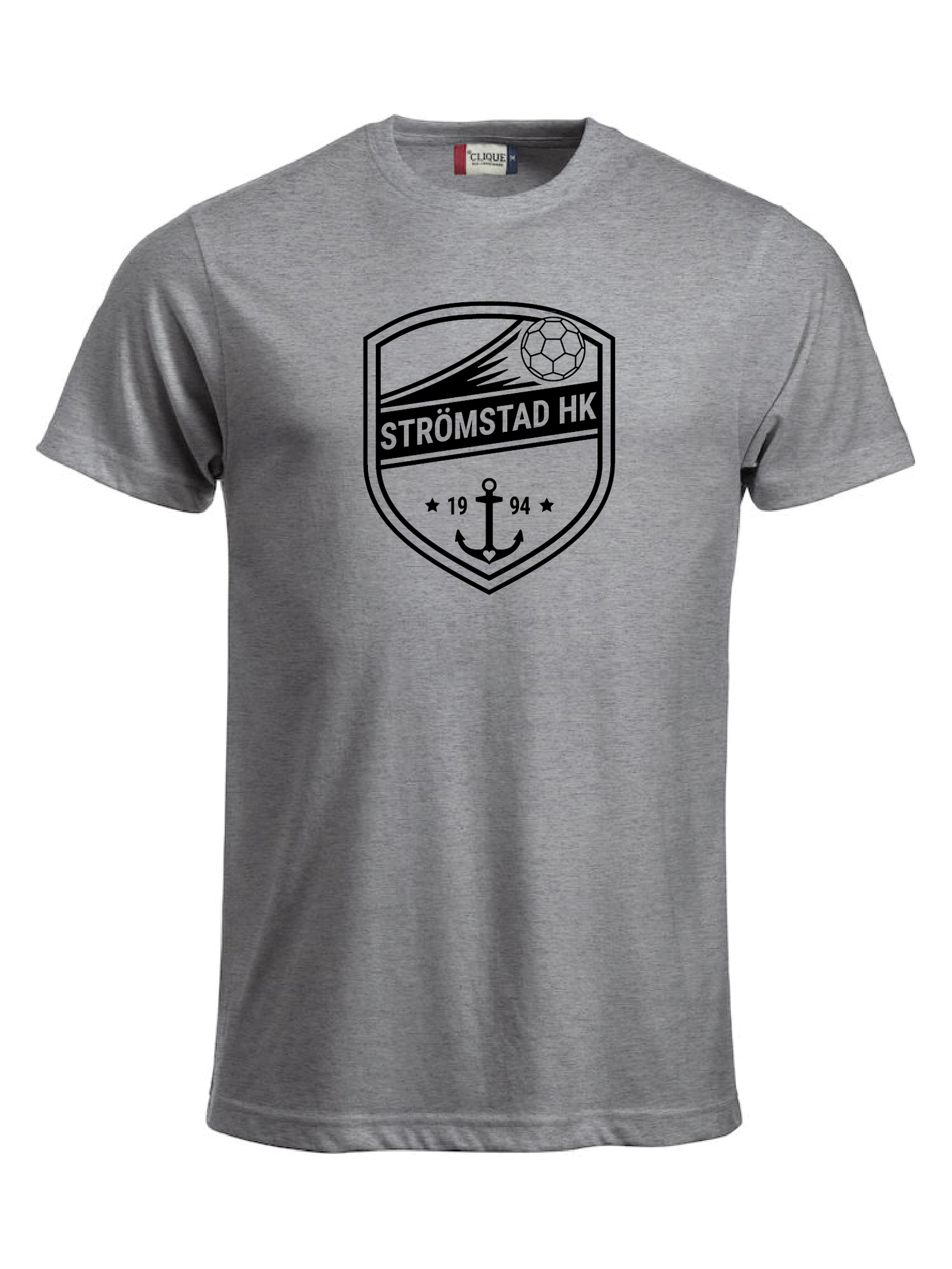 Grå T-shirt "SHK Stor Svart"