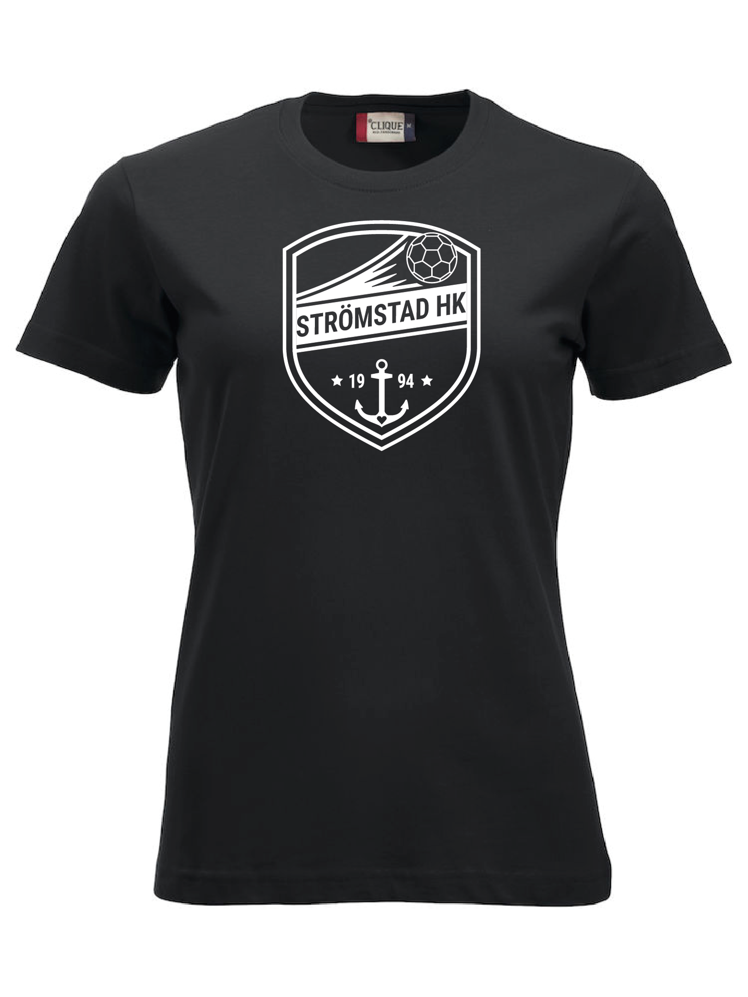Svart Dam T-shirt "SHK Stor Vit"