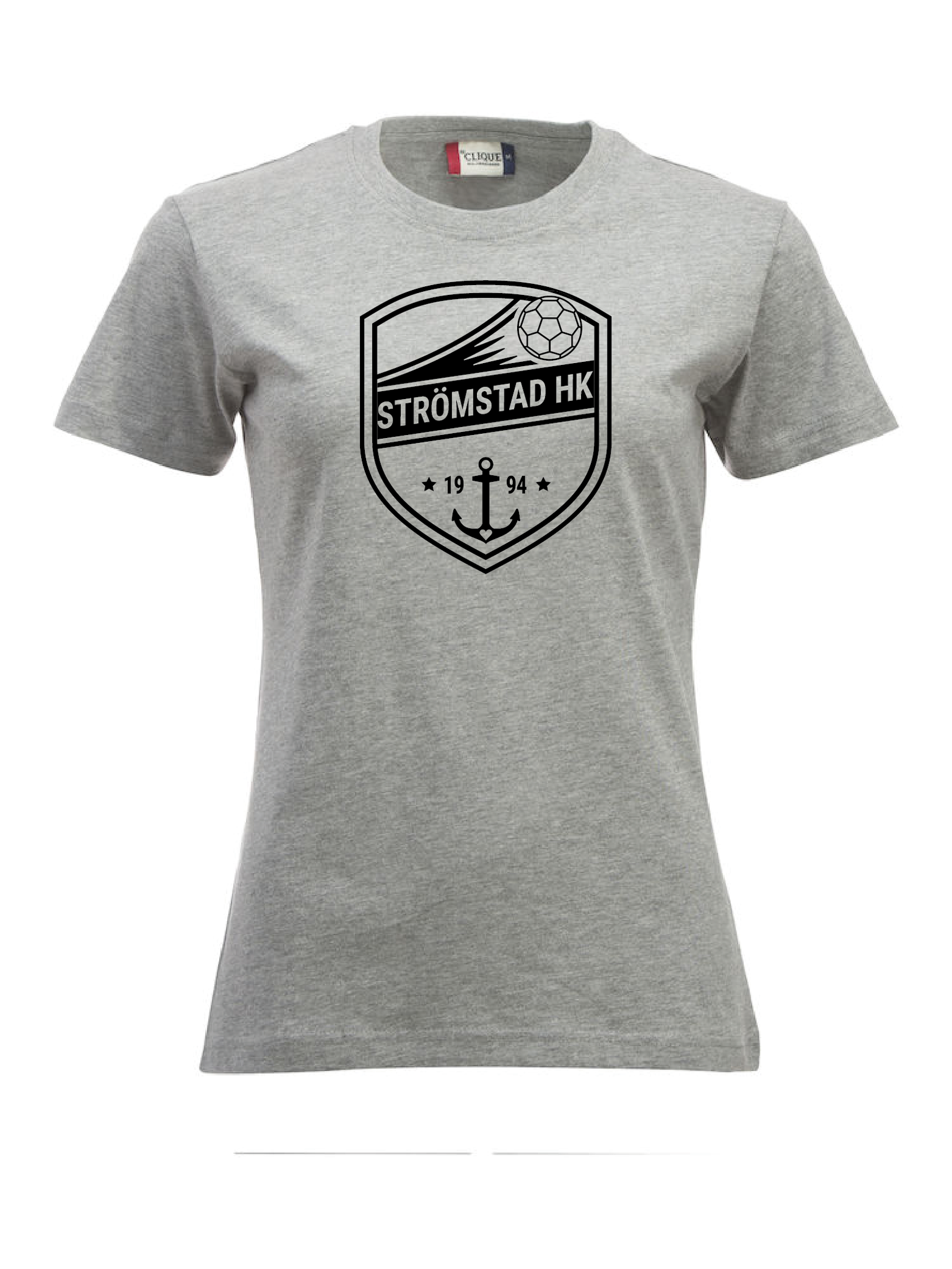 Grå Dam T-shirt "SHK Stor Svart"