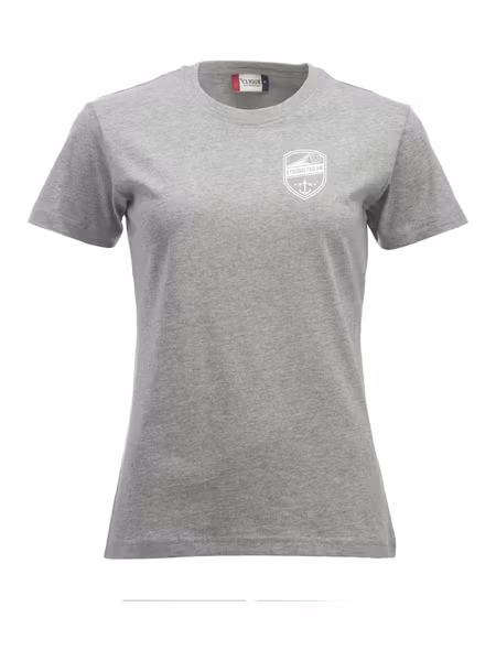 Grå Dam T-shirt "SHK Liten Vit"