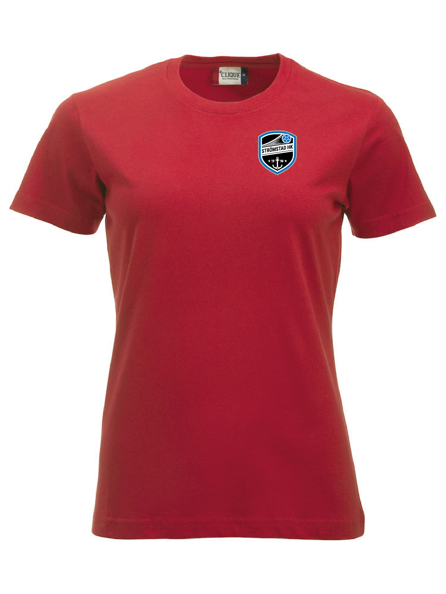 Röd Dam T-shirt "SHK Liten Logga"