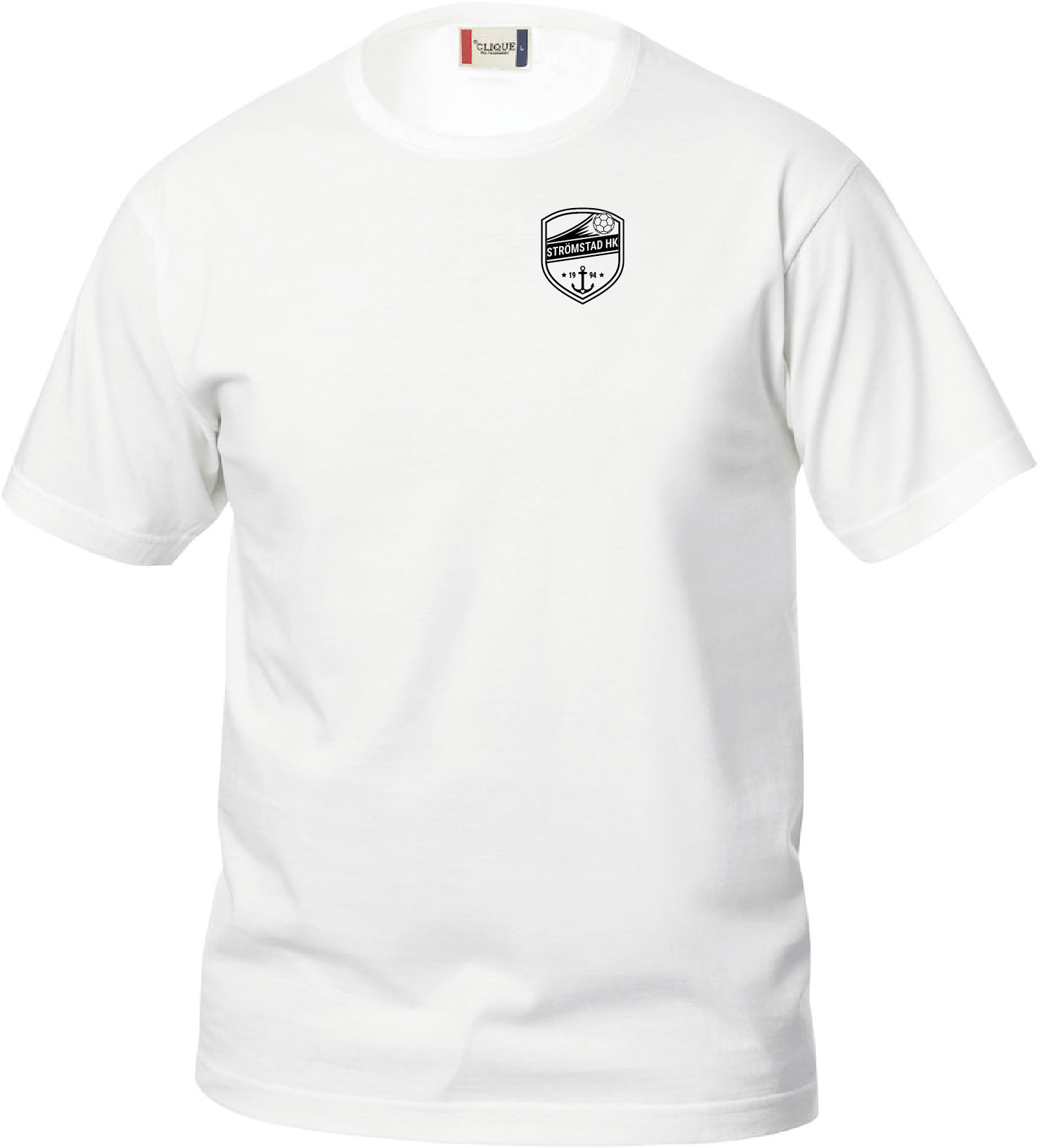 Vit Junior T-shirt "SHK Liten Svart"