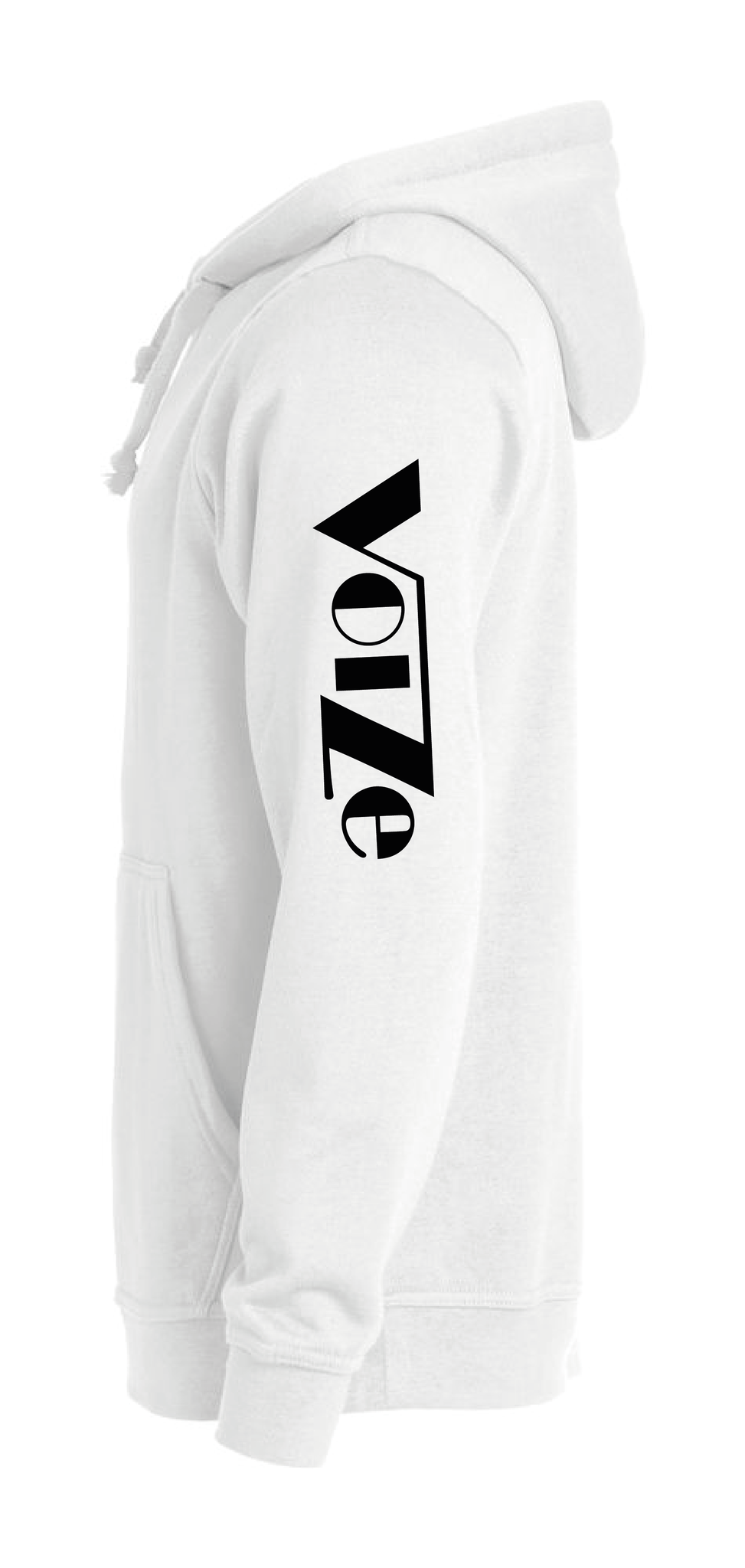 Vit HOODTRÖJA "VOIZE"