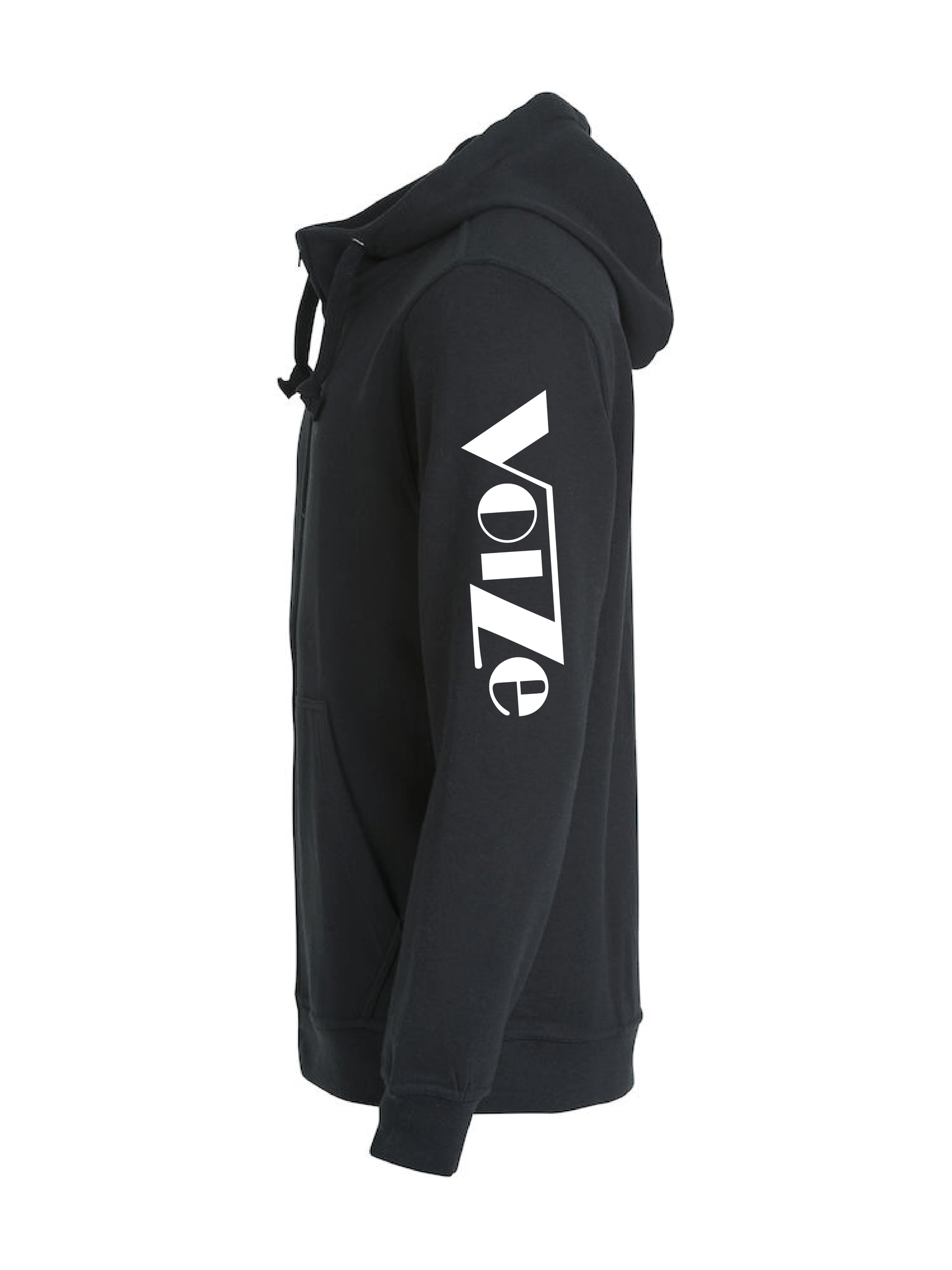 Svart HOODJACKA "VOIZE"