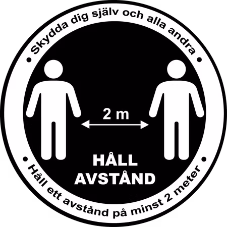 T-shirt "HÅLL AVSTÅND"