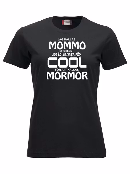 Dam T-shirt "COOL MORMOR"