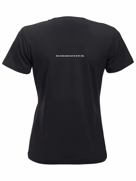 Dam T-shirt "ÄR DU FÖR NÄRA"