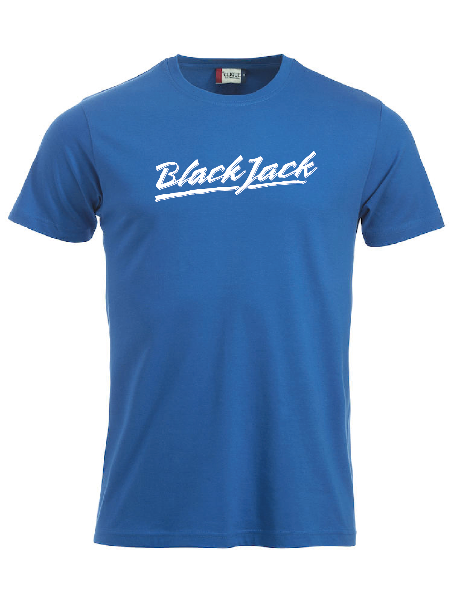 Blå T-shirt "Black Jack"