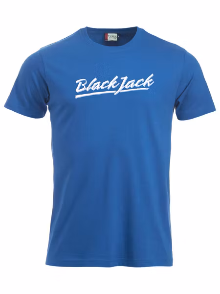 Blå T-shirt "Black Jack"