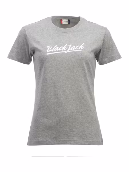 Grå Dam T-shirt "Black Jack"