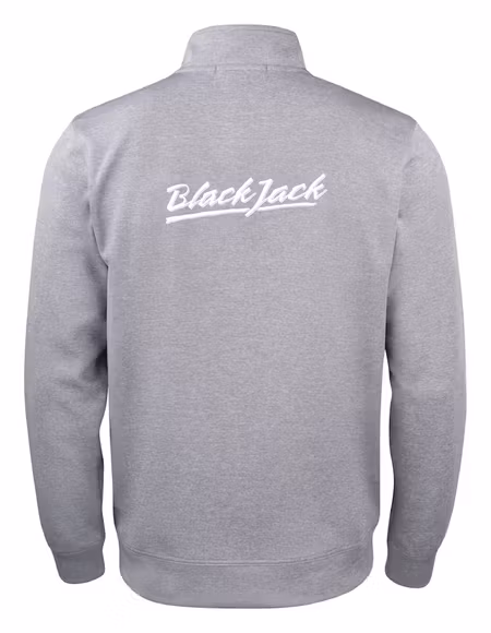 Grå Cardigan Active "Black Jack" rygg (vit)