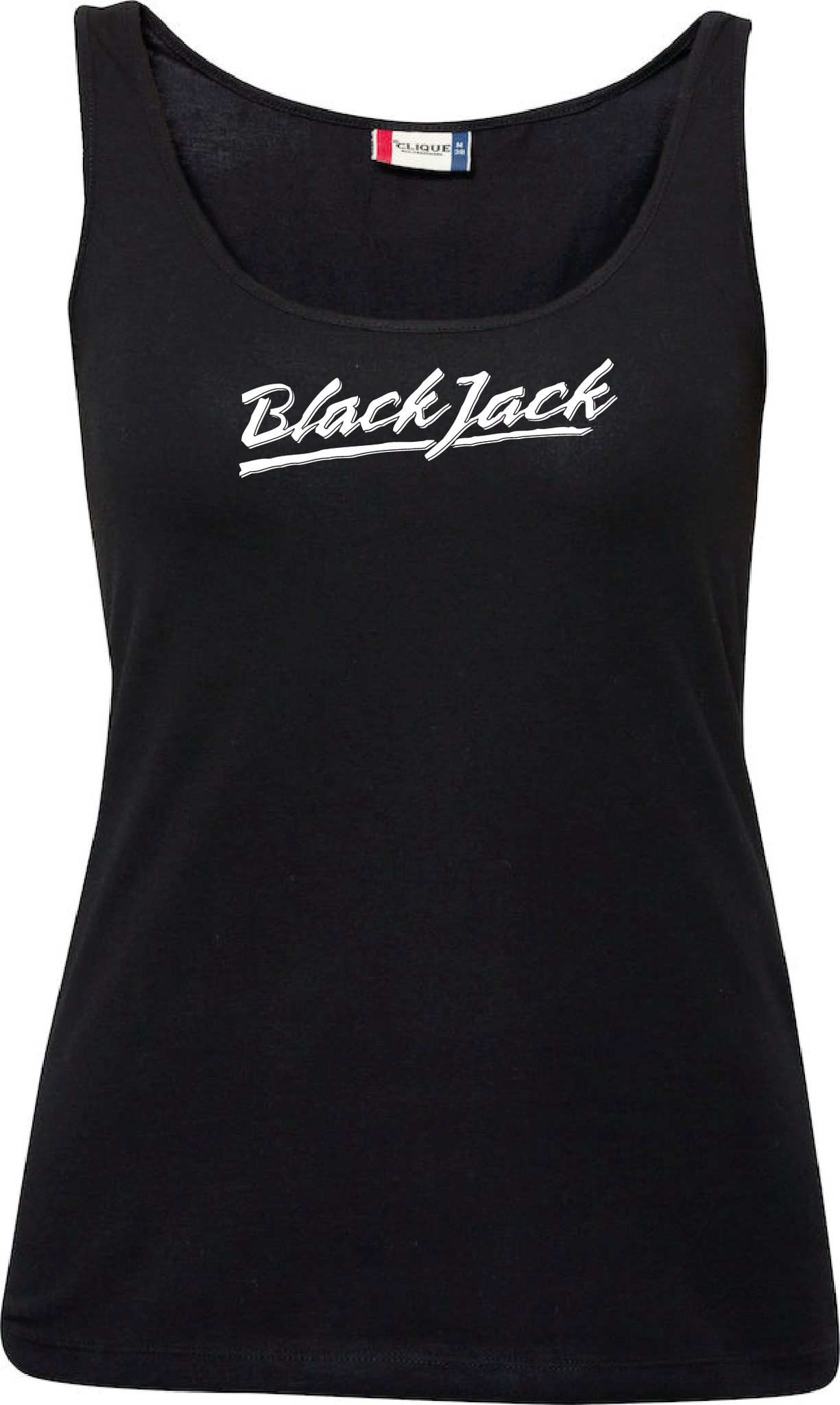 Svart Dam Tank Top "Black Jack"