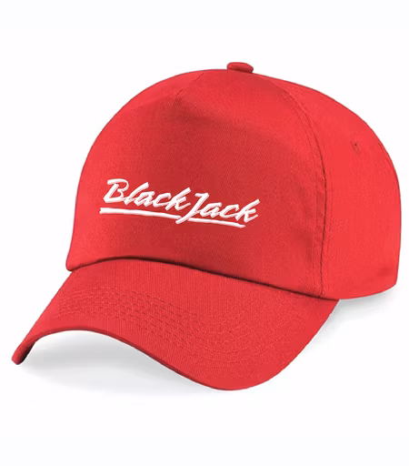Röd Keps "Black Jack"