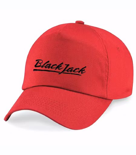 Röd Keps "Black Jack"