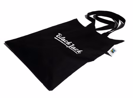 Svart Bomullskasse Fair Trade "Black Jack"