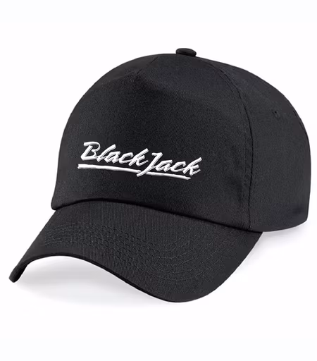 Svart Junior Keps "Black Jack"