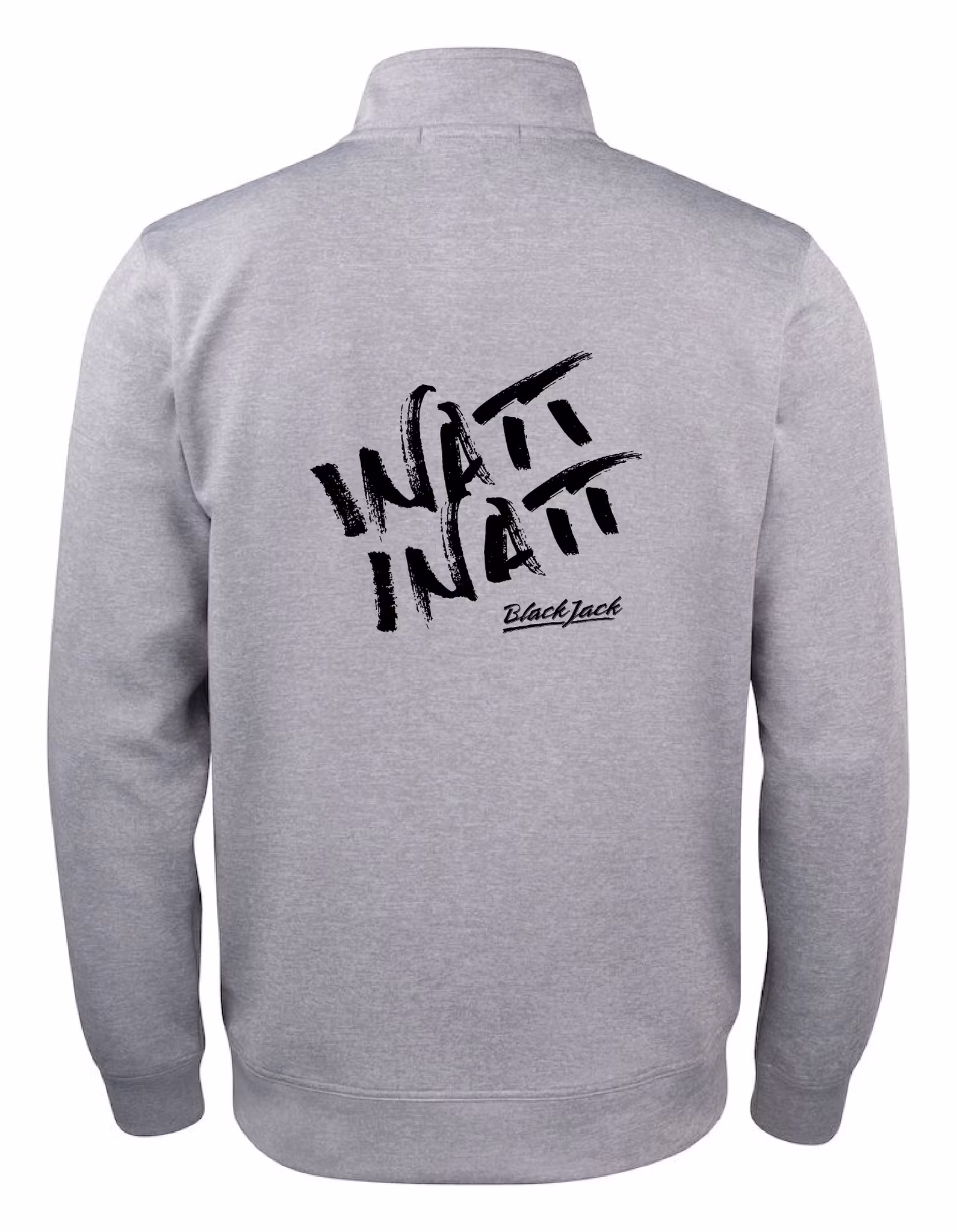 Grå Cardigan Active "Black Jack Inatt, Inatt" rygg (svart)