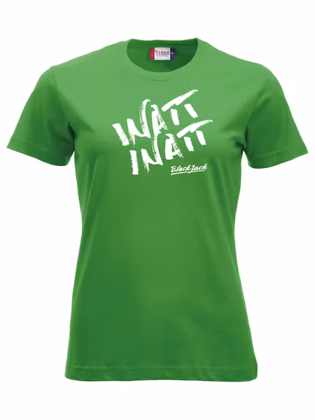 Grön Dam T-shirt "Black Jack Inatt, Inatt"
