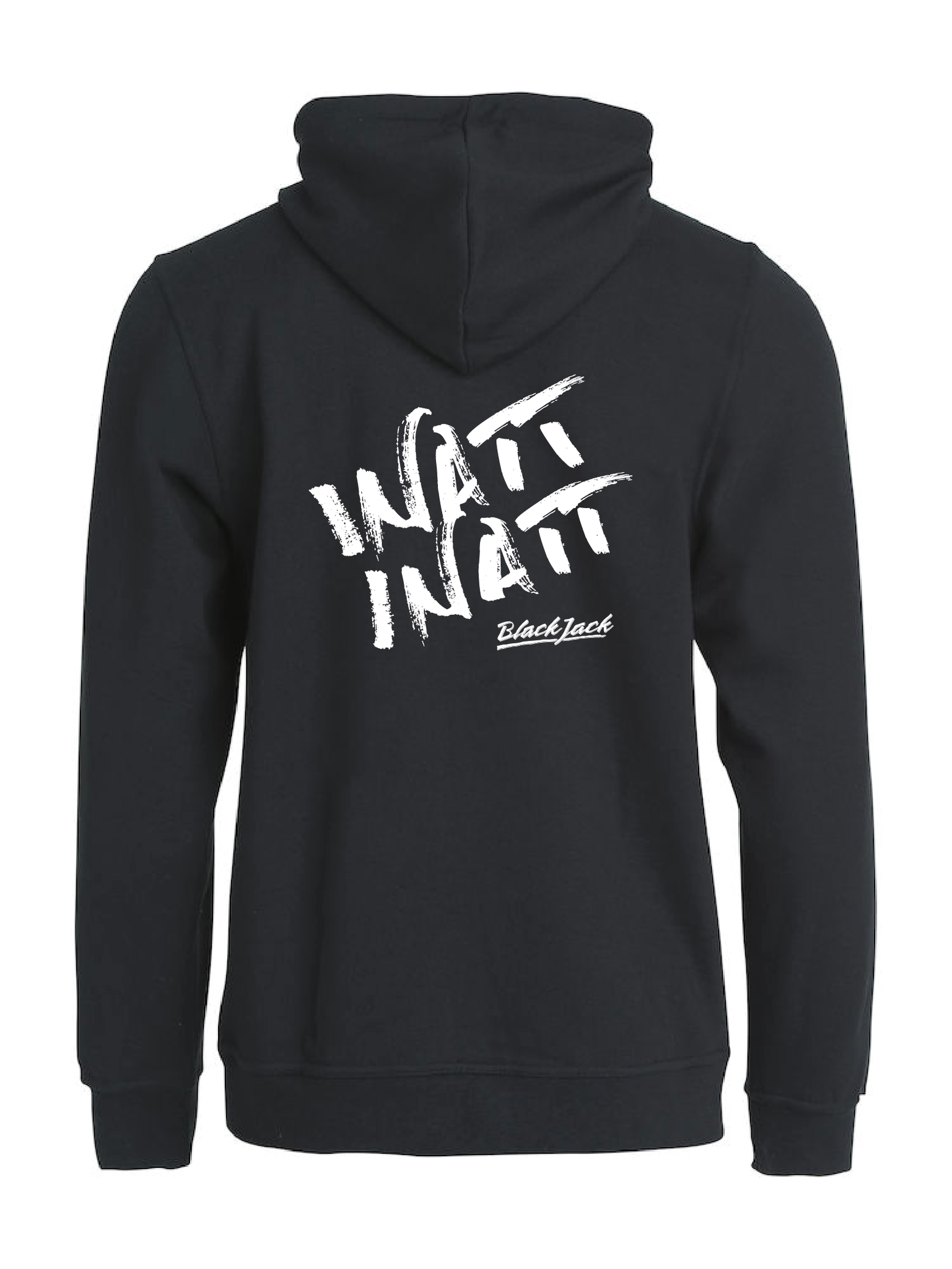 Svart HOODJACKA "Black Jack Inatt, Inatt"