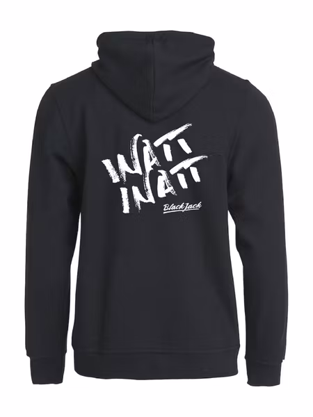 Svart HOODJACKA "Black Jack Inatt, Inatt"