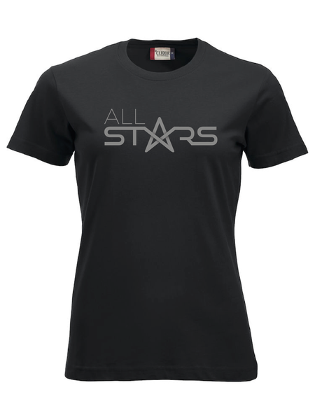 Svart Dam T-shirt "ALLSTARS"