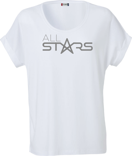 Vit Dam T-shirt Katy "ALLSTARS"