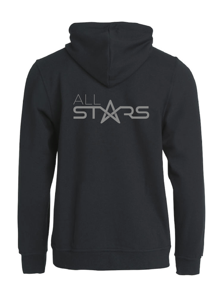 Svart Hoodjacka "ALLSTARS" rygg