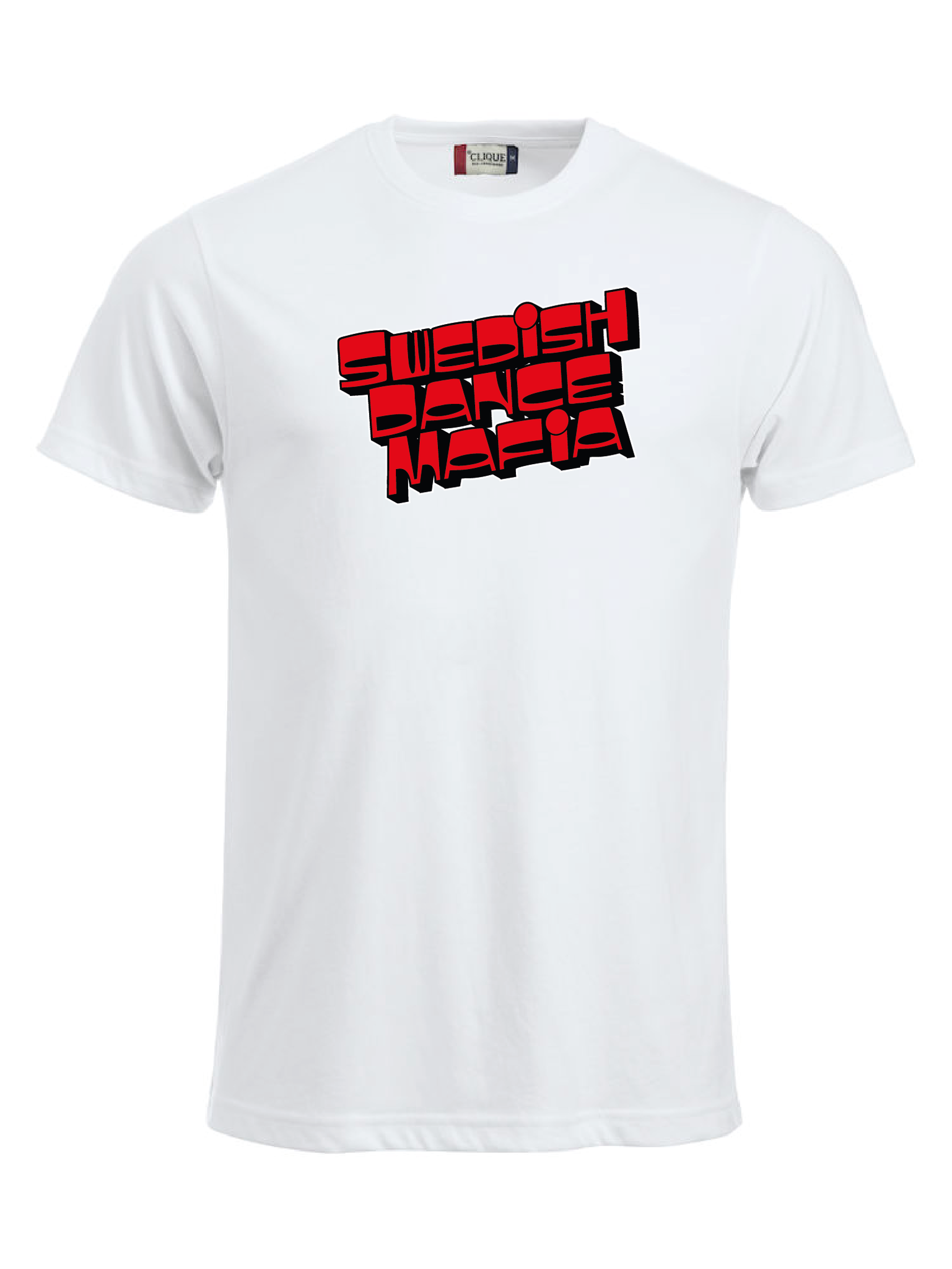 Vit T-shirt "SWEDISH DANCE MAFIA"
