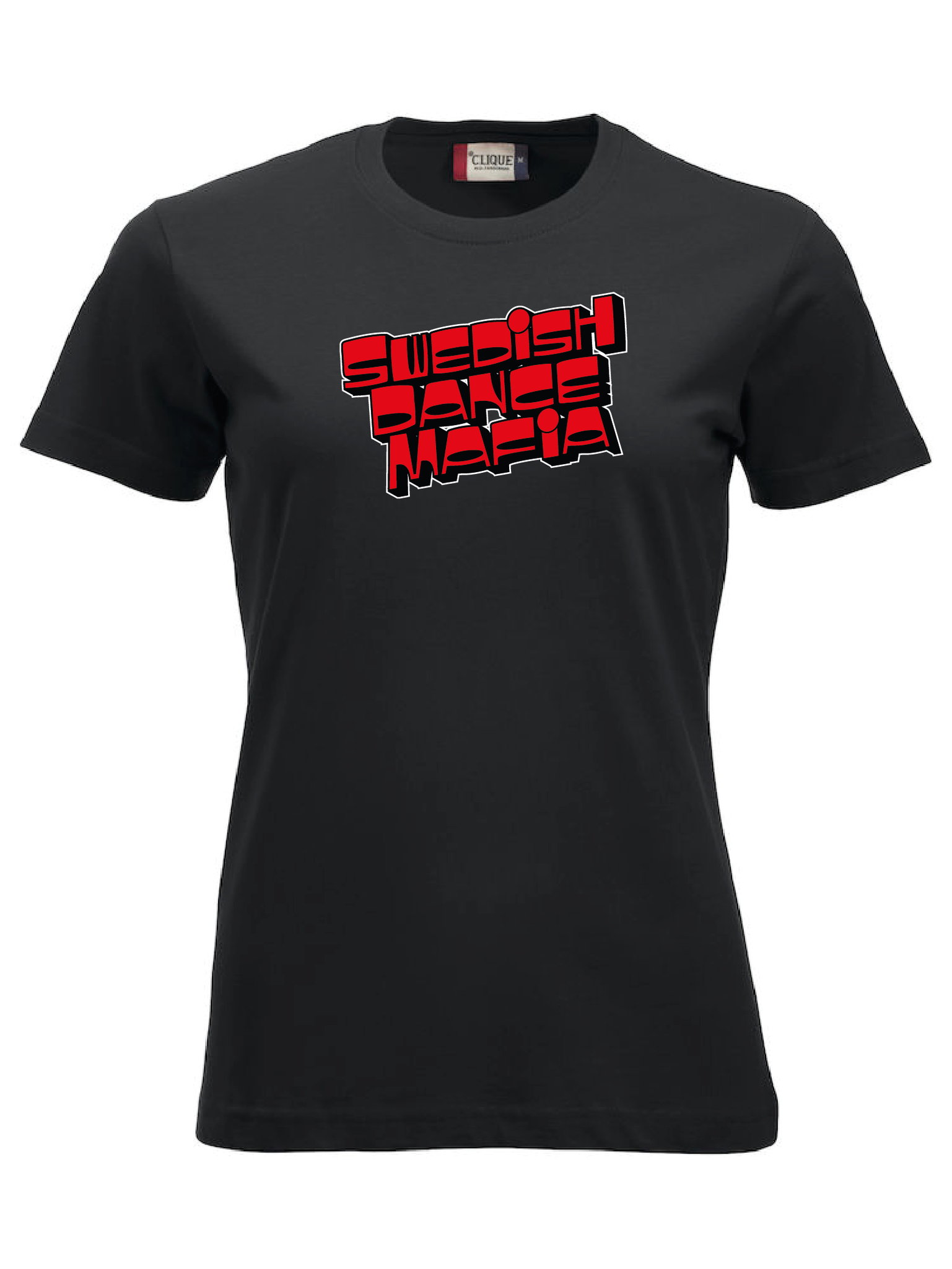 Svart Dam T-shirt "SWEDISH DANCE MAFIA"