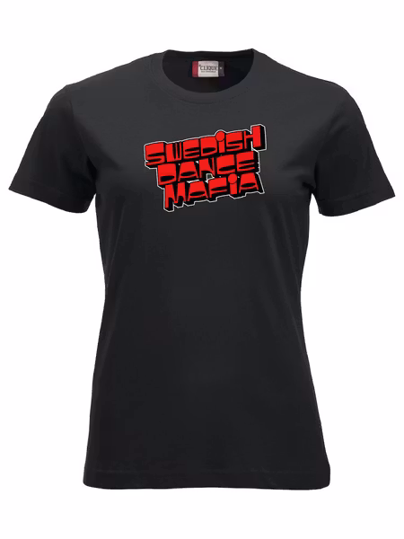 Svart Dam T-shirt "SWEDISH DANCE MAFIA"