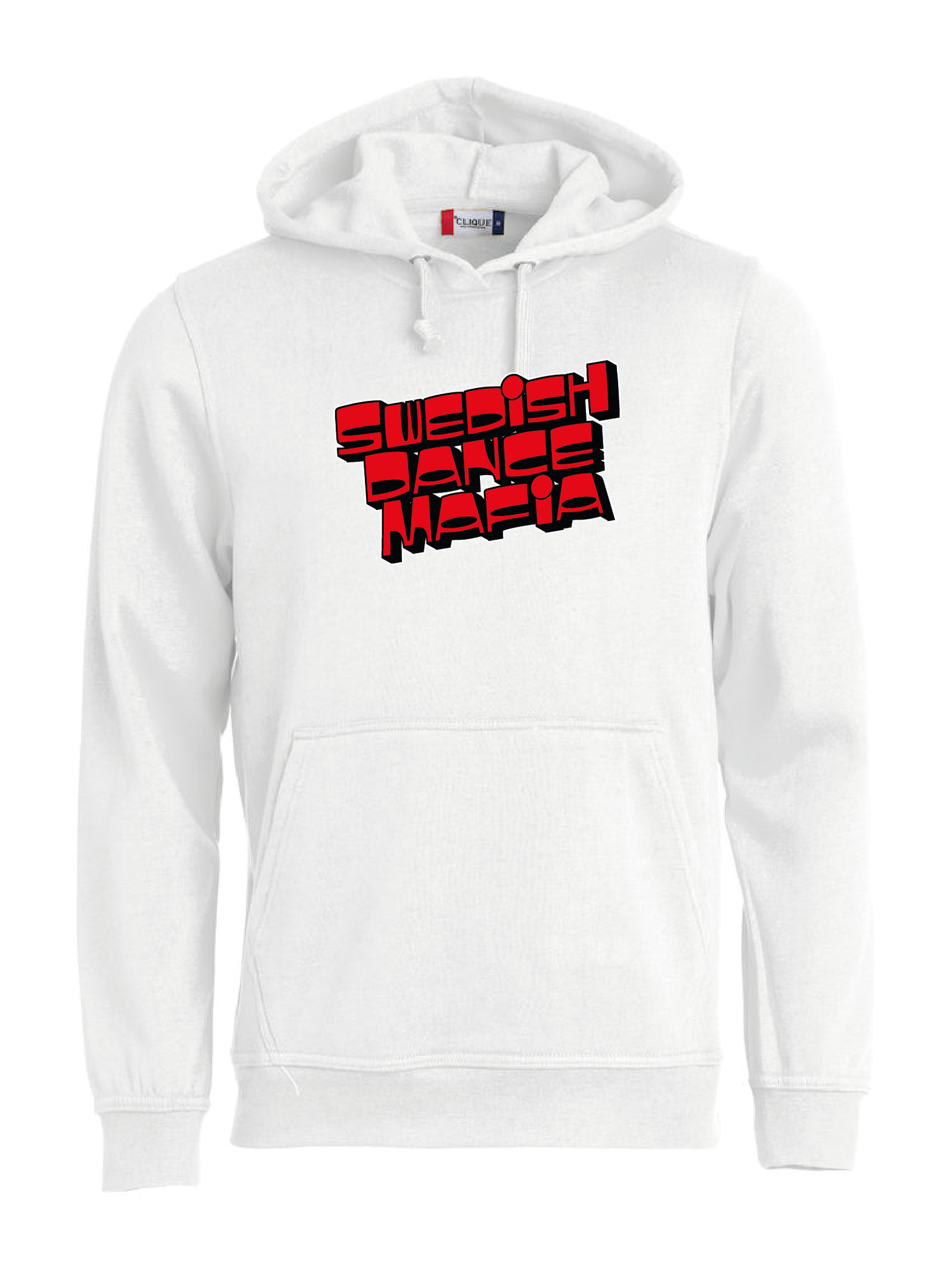 Vit Hoodtröja "SWEDISH DANCE MAFIA"
