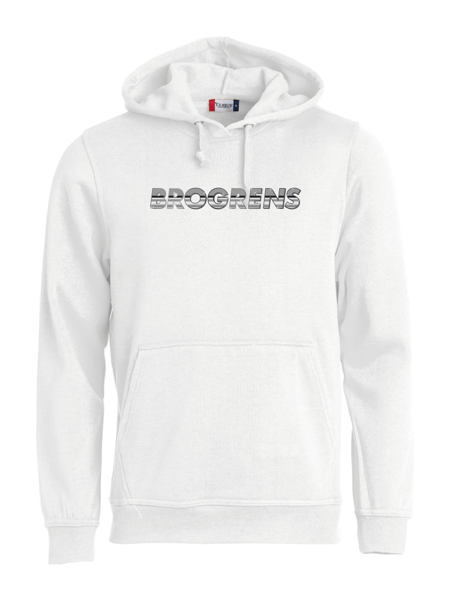 Vit HOODTRÖJA "BROGRENS"