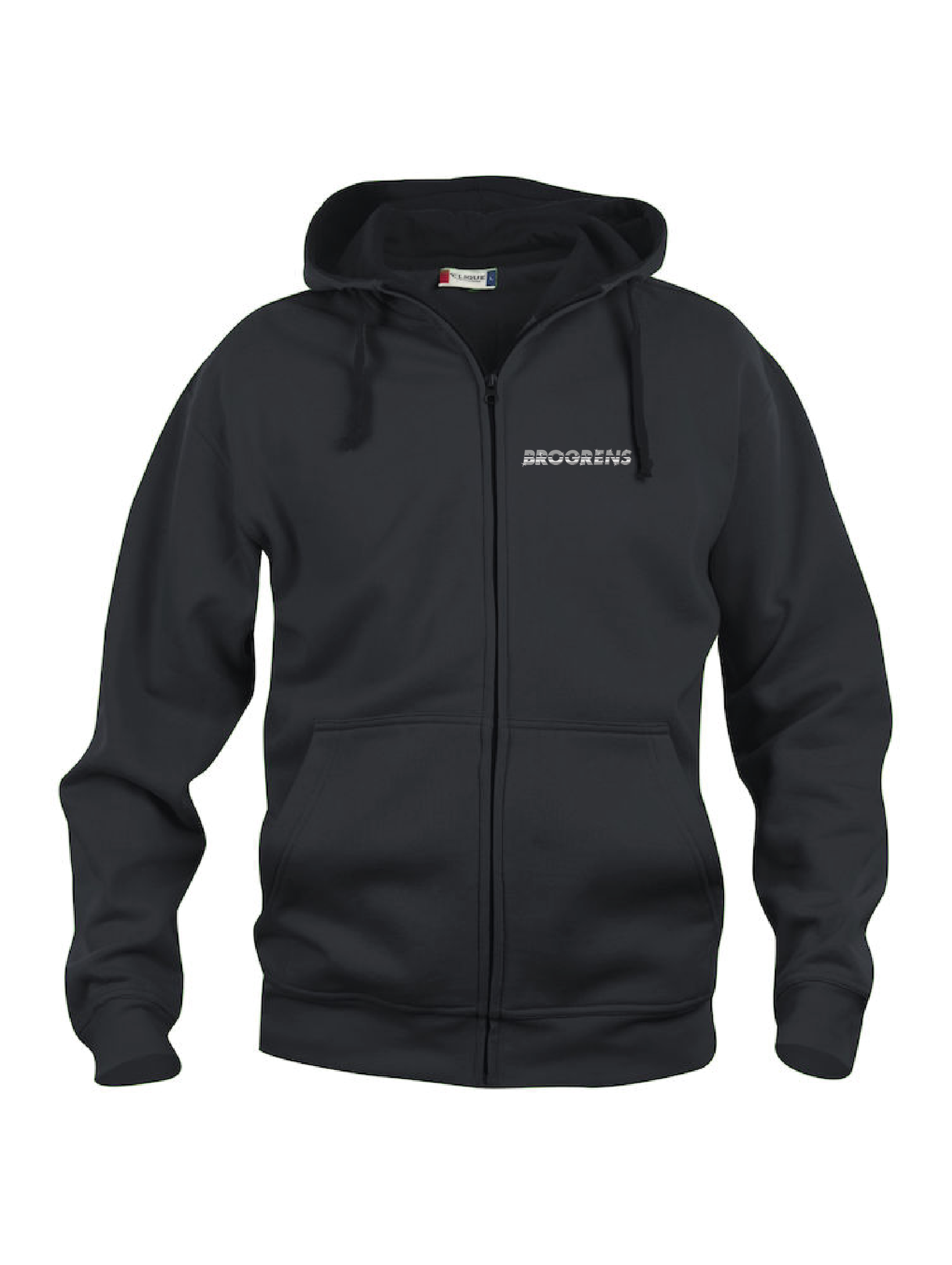 Svart HOODJACKA "BROGRENS" fram