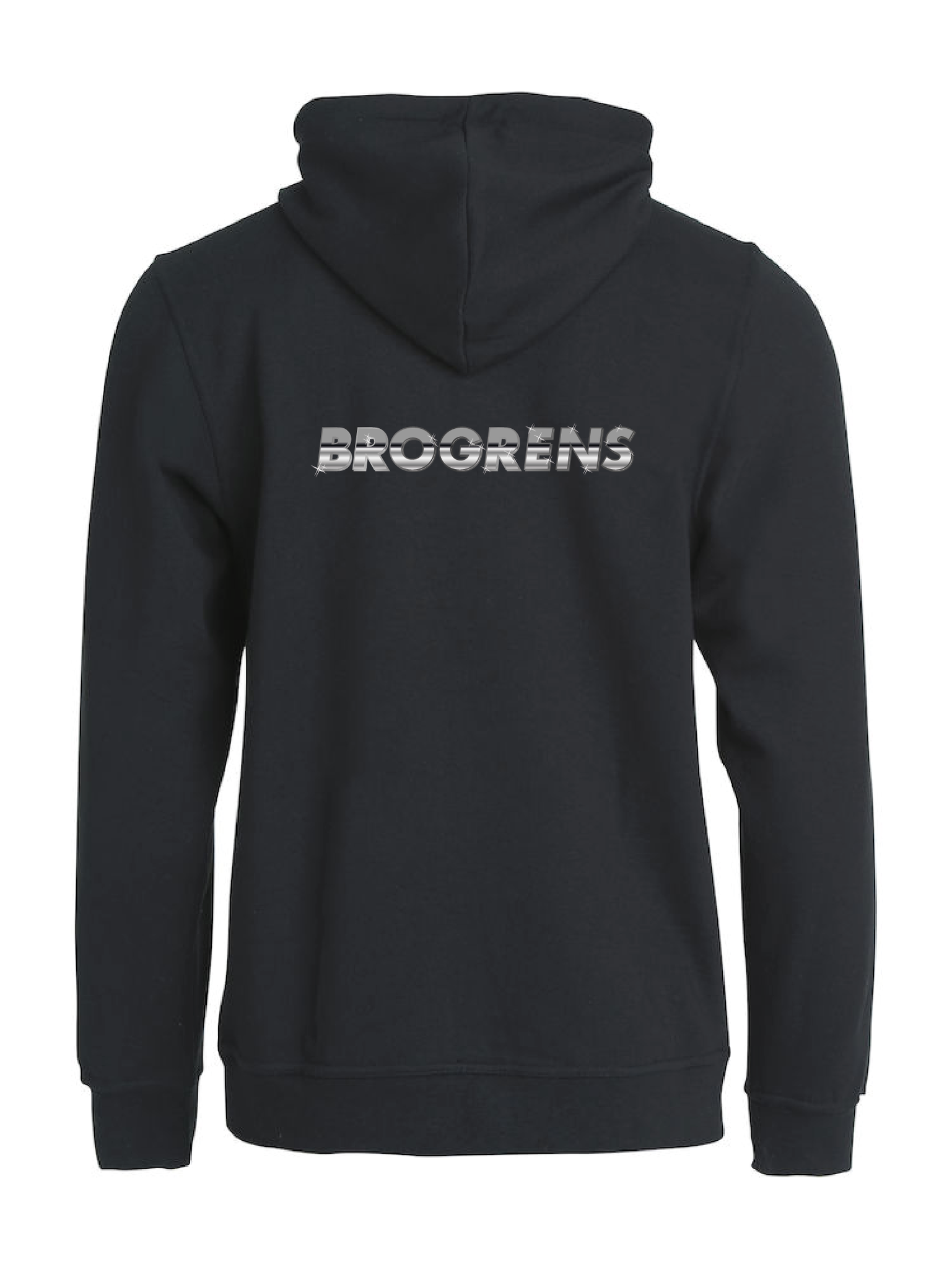 Svart HOODJACKA "BROGRENS" rygg