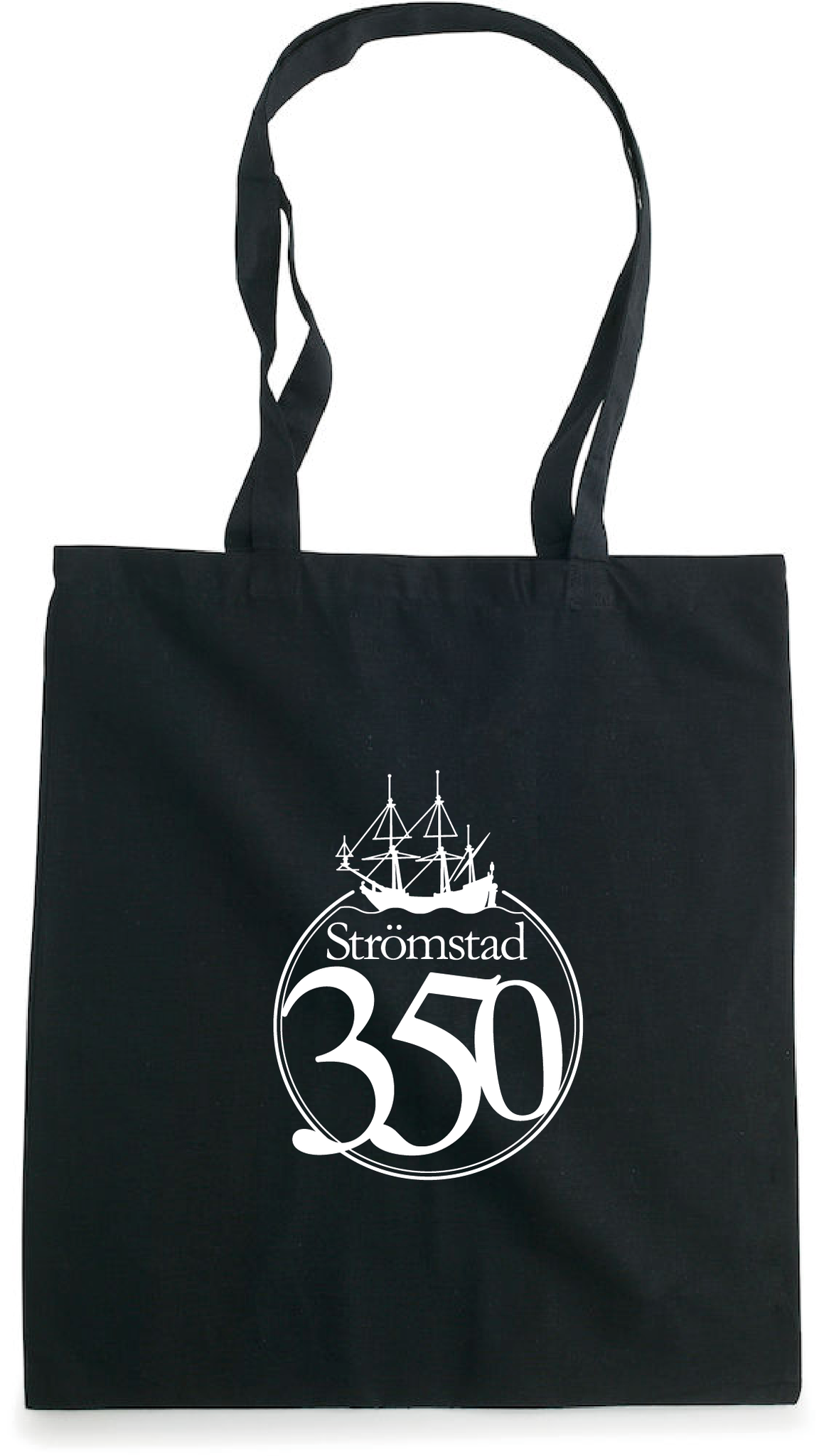 Svart Tygkasse "STRÖMSTAD 350 år"