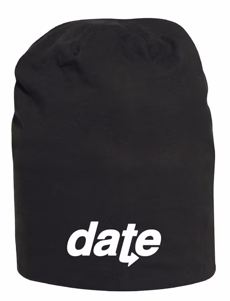 Svart Mössa "DATE"