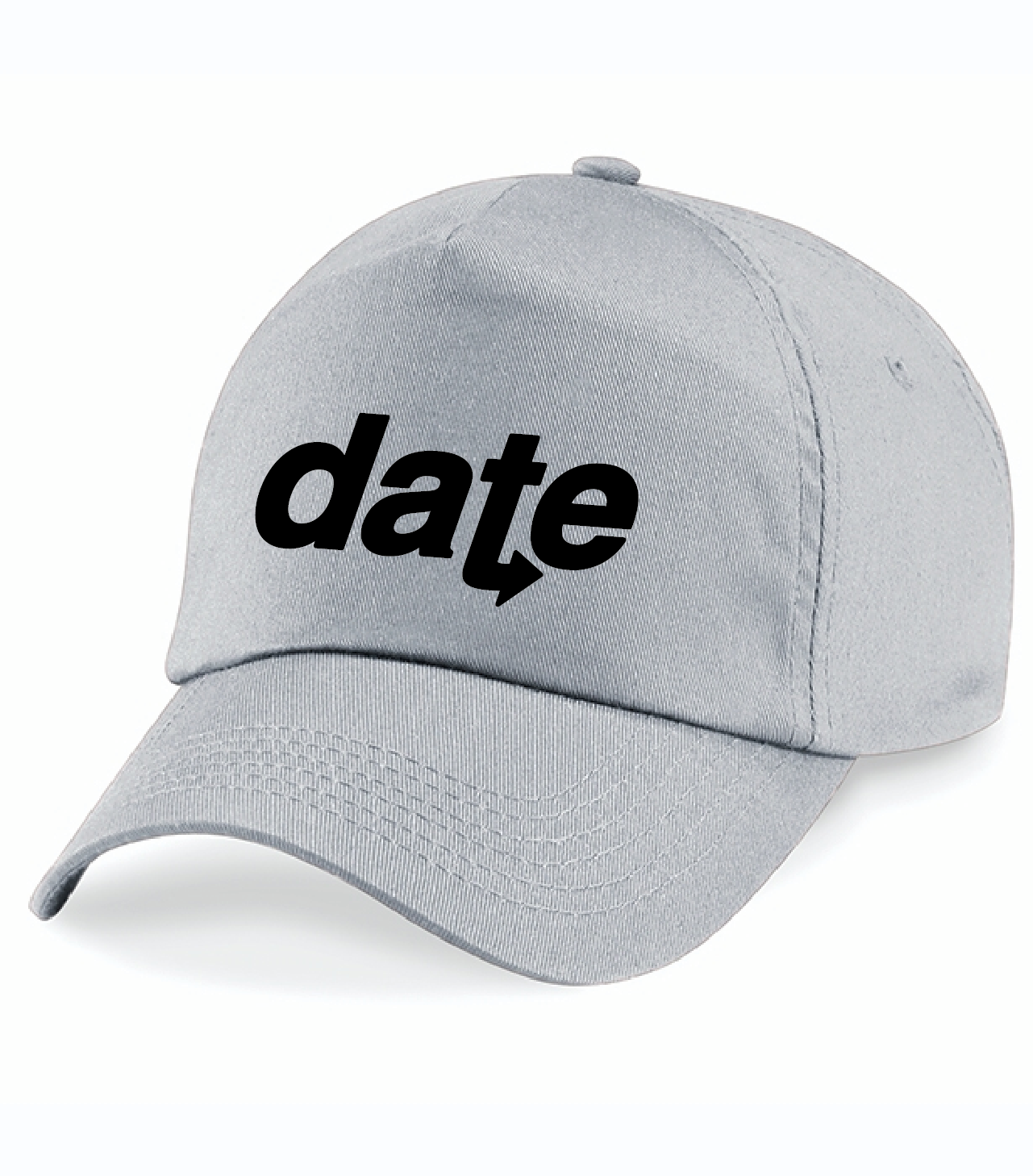 Grå Keps "DATE" svart